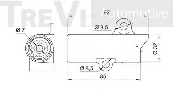 TREVI AUTOMOTIVE TD1675 Vibration Damper, timing belt